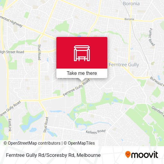 Ferntree Gully Rd/Scoresby Rd map
