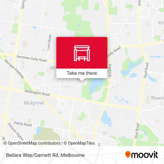 Bellara Way/Garnett Rd map