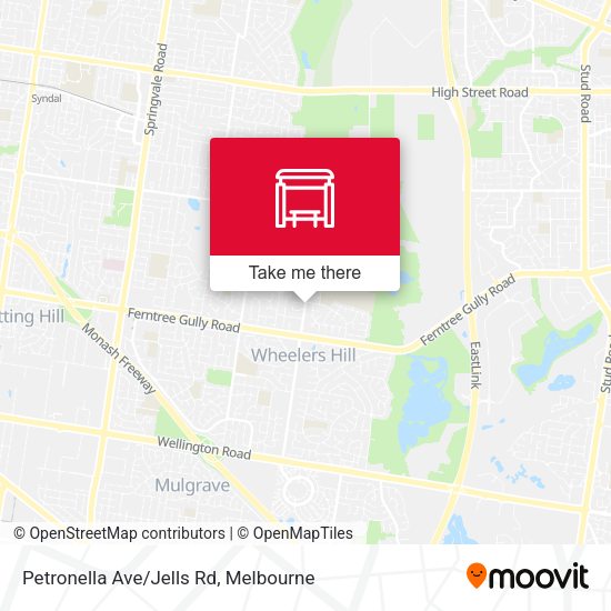 Petronella Ave/Jells Rd map