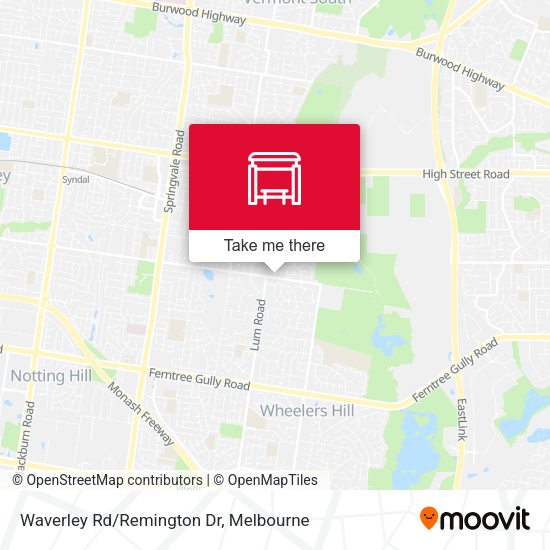Waverley Rd/Remington Dr map