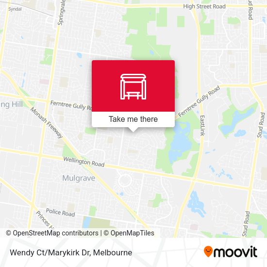 Wendy Ct/Marykirk Dr map