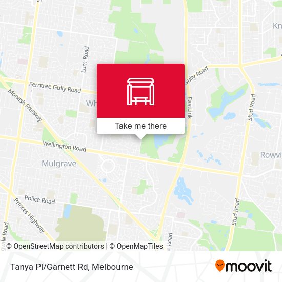 Tanya Pl/Garnett Rd map