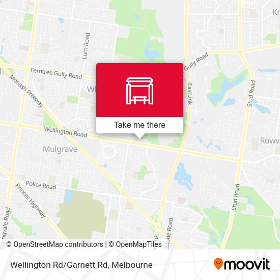 Wellington Rd/Garnett Rd map