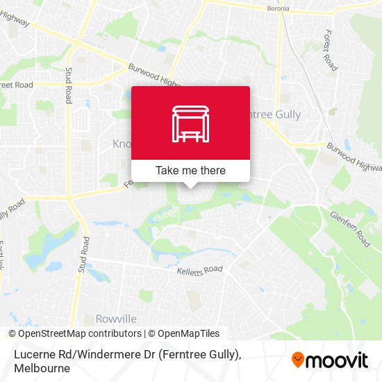 Lucerne Rd / Windermere Dr (Ferntree Gully) map