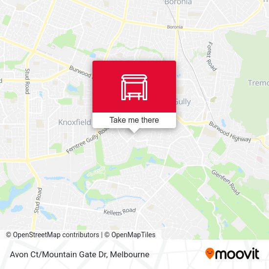 Avon Ct/Mountain Gate Dr map