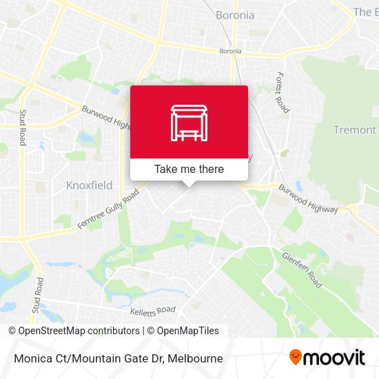 Monica Ct/Mountain Gate Dr map