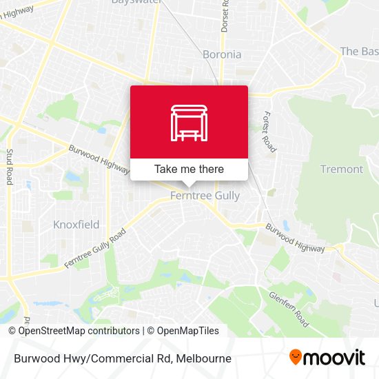 Burwood Hwy/Commercial Rd map