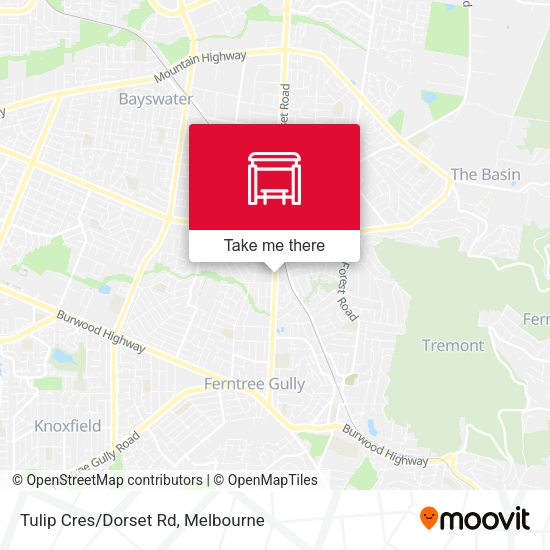 Tulip Cres/Dorset Rd map