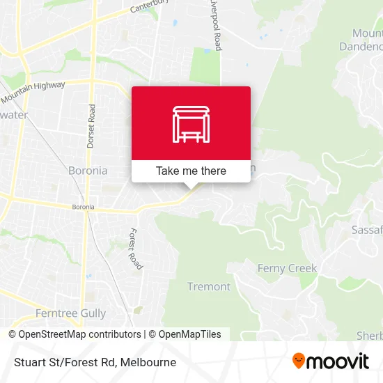 Mapa Stuart St/Forest Rd