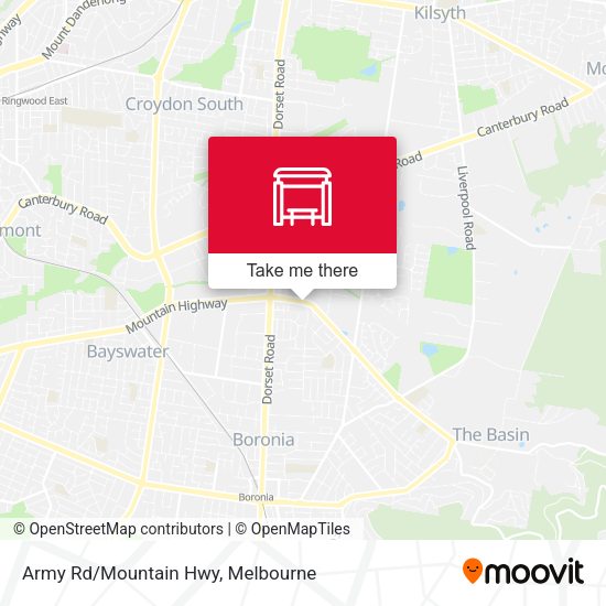 Army Rd/Mountain Hwy map