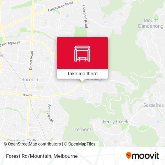 Forest Rd/Mountain map