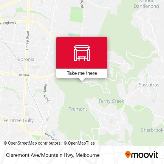 Claremont Ave/Mountain Hwy map