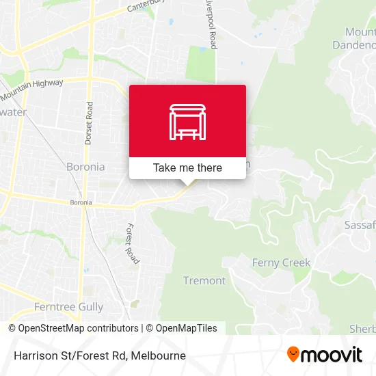 Mapa Harrison St/Forest Rd