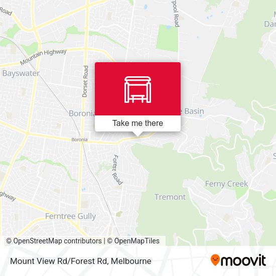 Mount View Rd/Forest Rd map