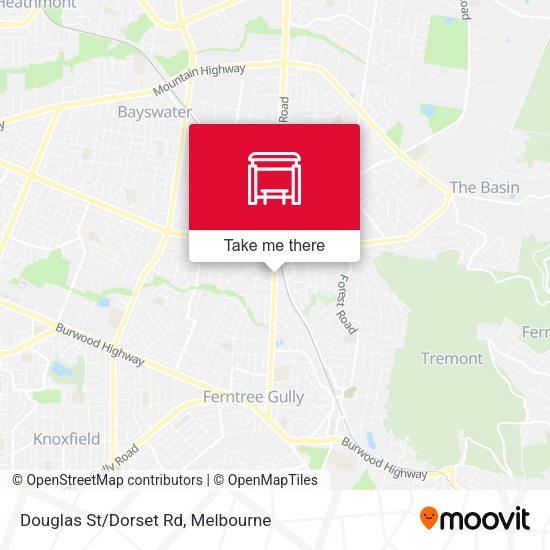 Douglas St/Dorset Rd map