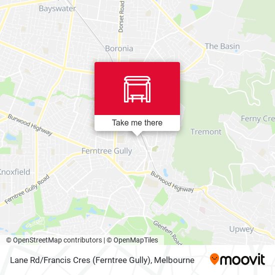 Mapa Lane Rd / Francis Cres (Ferntree Gully)