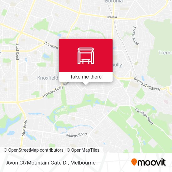 Avon Ct/Mountain Gate Dr map