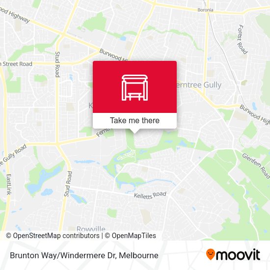 Brunton Way/Windermere Dr map