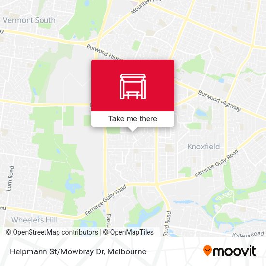 Helpmann St/Mowbray Dr map