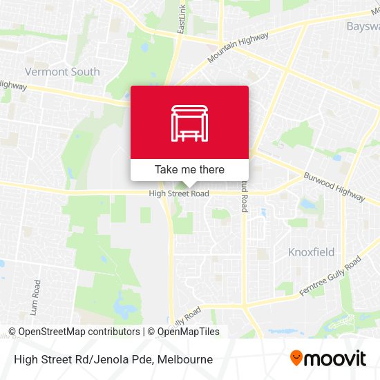 High Street Rd/Jenola Pde map