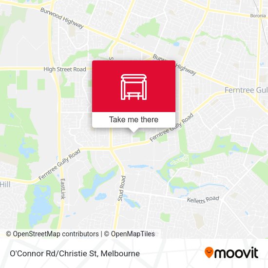 O'Connor Rd/Christie St map