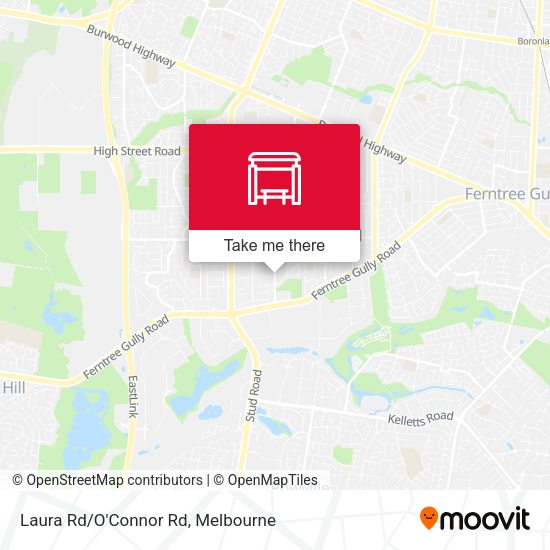 Laura Rd/O'Connor Rd map