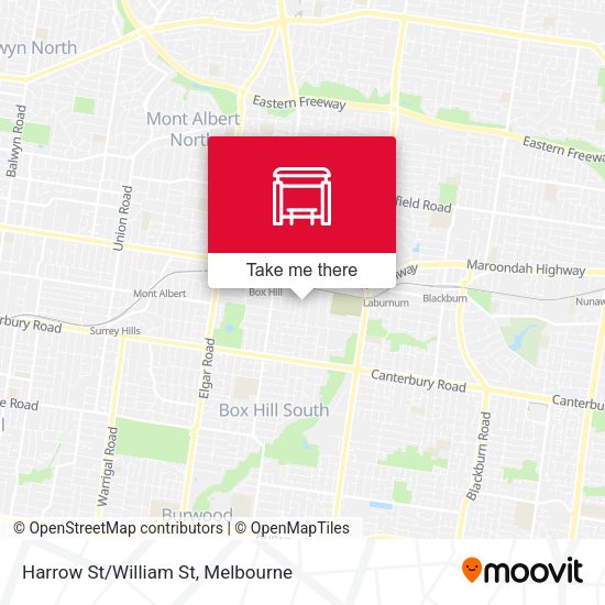 Harrow St/William St map