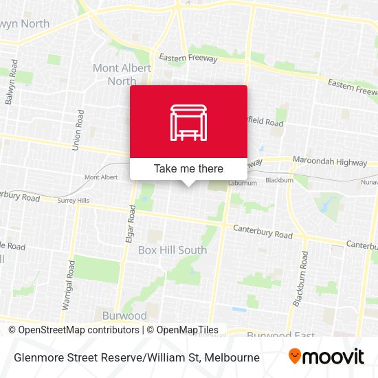 Glenmore Street Reserve / William St map