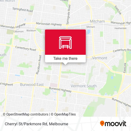 Cherryl St/Parkmore Rd map