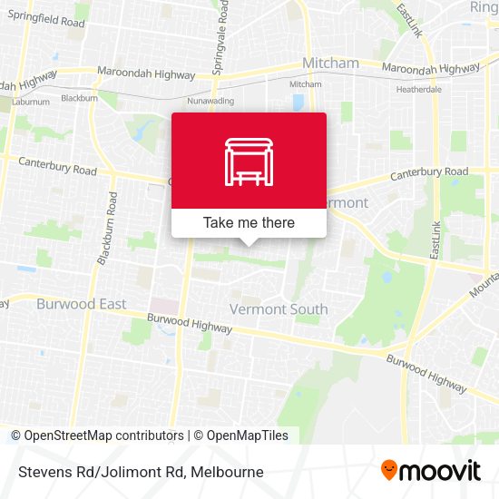 Stevens Rd/Jolimont Rd map