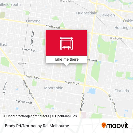 Brady Rd/Normanby Rd map