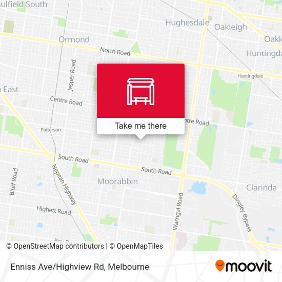 Enniss Ave/Highview Rd map