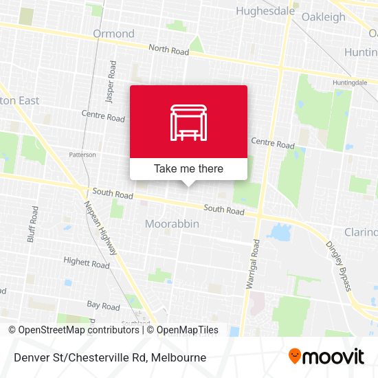Denver St/Chesterville Rd map