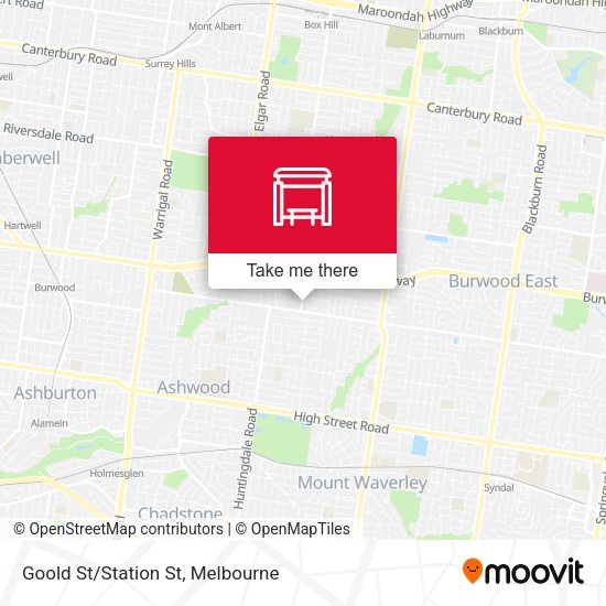 Goold St/Station St map