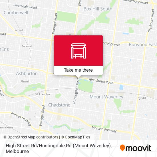 High Street Rd / Huntingdale Rd (Mount Waverley) map