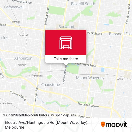 Electra Ave / Huntingdale Rd (Mount Waverley) map