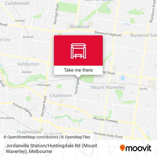 Jordanville Station / Huntingdale Rd (Mount Waverley) map