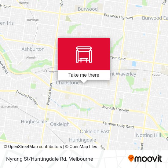 Nyrang St/Huntingdale Rd map