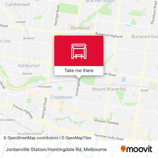 Jordanville Station / Huntingdale Rd map