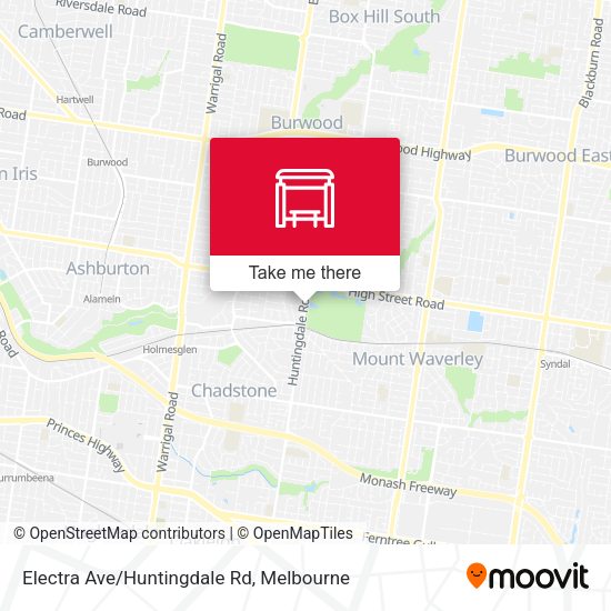 Electra Ave/Huntingdale Rd map