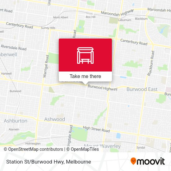 Station St/Burwood Hwy map