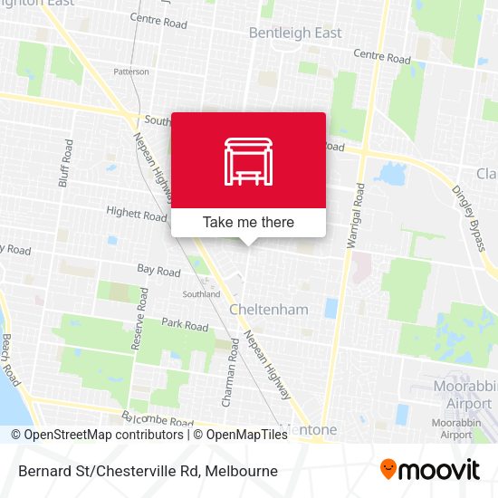 Bernard St/Chesterville Rd map