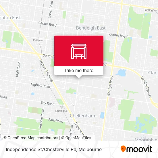 Mapa Independence St / Chesterville Rd