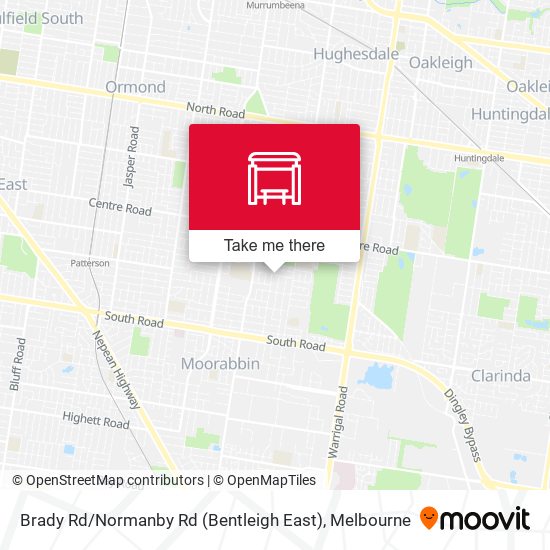 Brady Rd / Normanby Rd (Bentleigh East) map