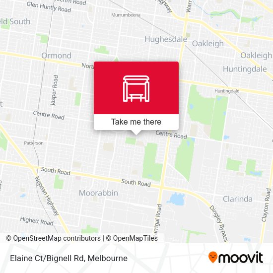 Elaine Ct/Bignell Rd map