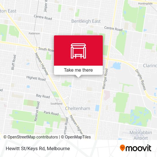 Hewitt St/Keys Rd map
