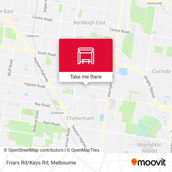 Mapa Friars Rd/Keys Rd