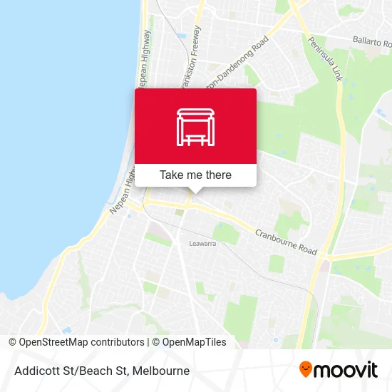 Mapa Addicott St/Beach St