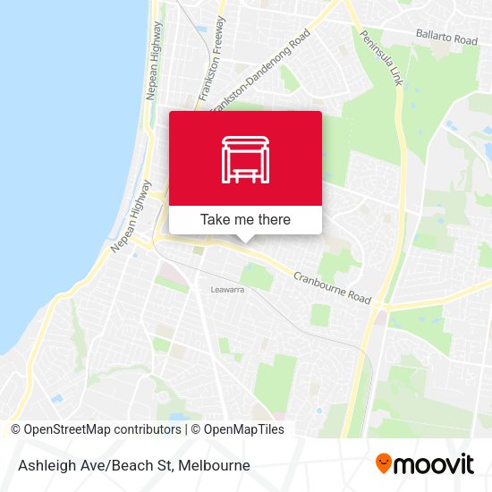 Ashleigh Ave/Beach St map