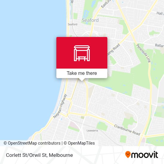 Corlett St/Orwil St map